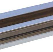 Próg aluminiowy z wstawką w kolorze drzwi